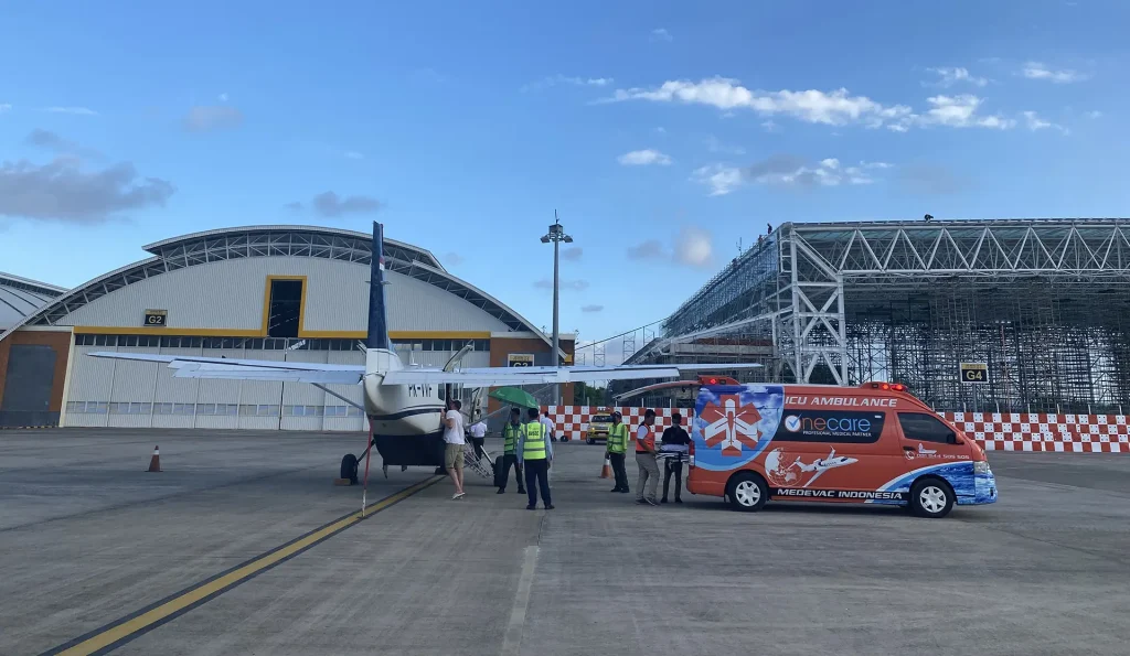 remote site medical evacuation Indonesia