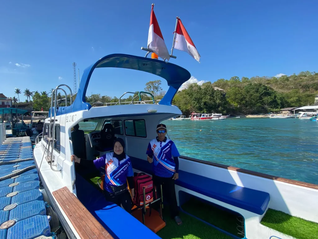 Medical evacuation scenarios Indonesia involving patient transfer by sea