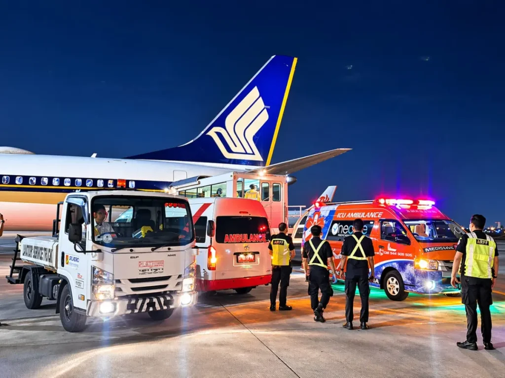 Medical evacuation Indonesia with commercial stretcher and airport ambulance coordination